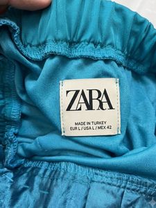Teal Ruched One-Shoulder Dress