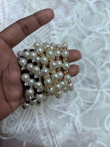 Pearl Beaded Bracelets Stack
