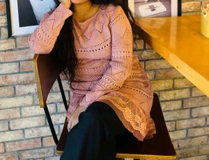 Chic Rose Pink Knitted top
