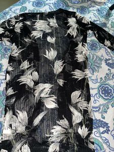 Combo of Women's Black Floral &amp; Cream Cardigan
