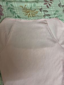Cute Pink Square Neck Top