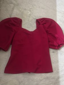 Chic Pink Puff Sleeve Top and Tshirt