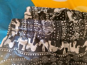 Black And White Pant