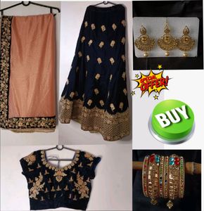 Velvet Lehnga Choli Price Drop