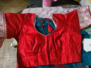 Red Ethnic Blouse