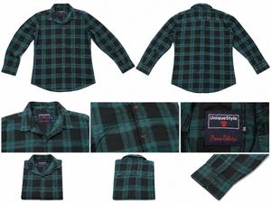 Green &amp; Black Plaid Men's Shirt