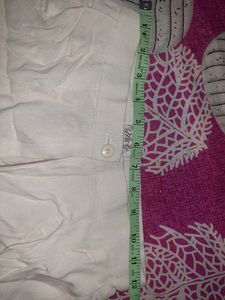 Korean Ladies Fashion White Trouser