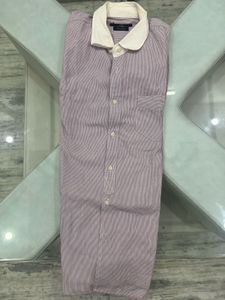 Men's Striped Button-Up Shirt