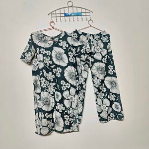 Floral Print Kurta Set