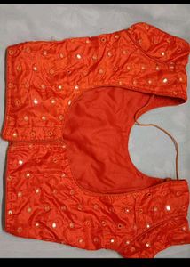 Orange blouse