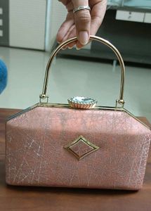Elegant Rose Gold Clutch Bag