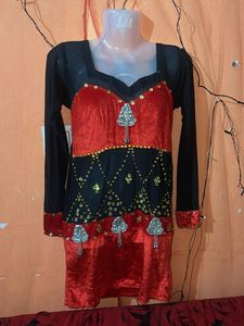 Stylish Red &amp; Black Kurta