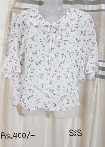 Floral Peter Pan Collar Blouse