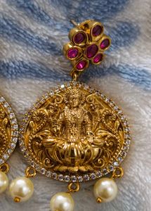 Exquisite Lakshmi Jhumka Earrings