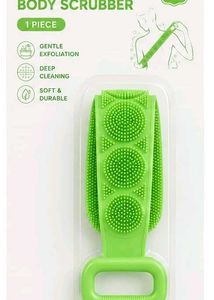 Silicone Body Scrubber for Bath Green Color