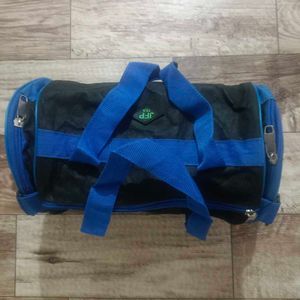 Blue & Black Duffle Bag