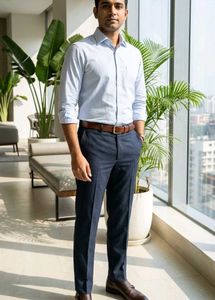 Men's charcoal formal pants