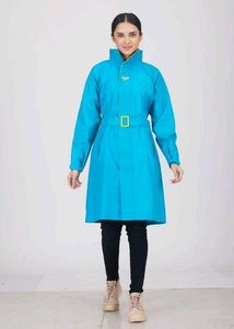 Zeel Teal & Yellow Rain Coat