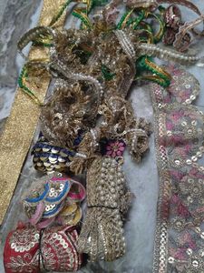 Embellished Laces for Sarees &amp; Dupattas