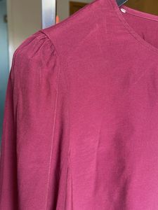 Elegant Berry Long Sleeve Top
