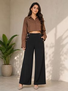 Chic Black Wide-Leg Pants