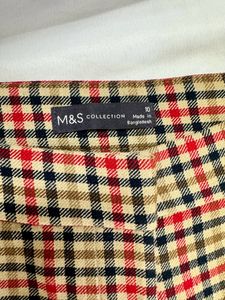 M&amp;S Plaid Winter Trouser