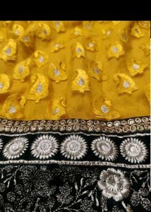 Elegant Yellow Anarkali Gown