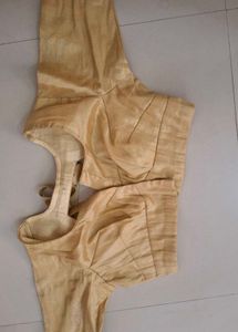 Elegant Gold Silk Blouse