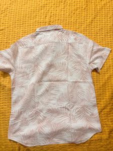 Men's Palm Print Short Sleeve Shirt