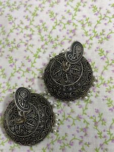 Exquisite Oxidised Jhumka Earrings