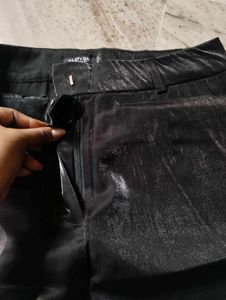 Shiny Wide Leg Pants