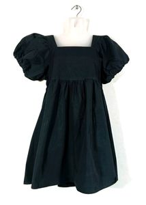 Black Puffy Sleeved Dress (Women)