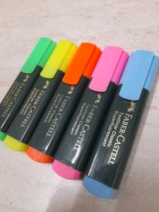 Faber-Castell Highlighters - Set of 5