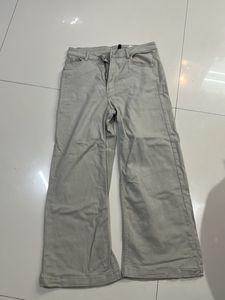 Light Grey Wide Leg Pants