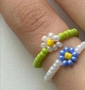 Daisy Flower Beads Rings