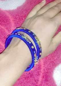 Vibrant Stackable Silk Thread Bangles