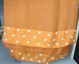 Beautiful Orange Saree Set with Blouse