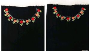 Hand Embroidered Unstitched Suit