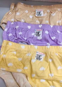 Cute Heart Print Panties (3 Pack)