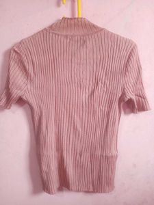 Rose Short-Sleeve Knit Fitted Top