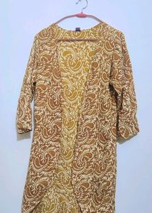 Musturd Color Full Sleeves Cotton Shrug