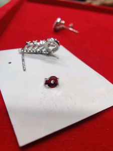 Silver Earrings Wth Hallmark