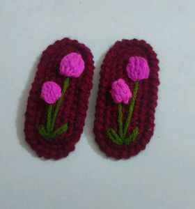 Handmade Crochet Tulip Flower Hair Clips🌷🌷