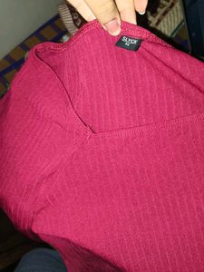 Maroon Full Sleeves Top