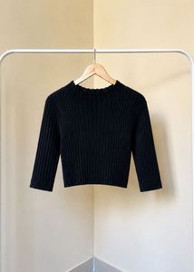 Ribbed Black Top