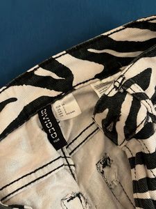 Zebra Print Jeans