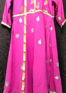 Long Frock Georgette Eid Offer gone fancy pink