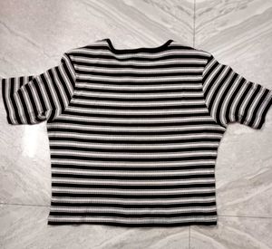 Striped Cropped T-Shirt