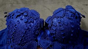 Blue Lace Lingerie Set