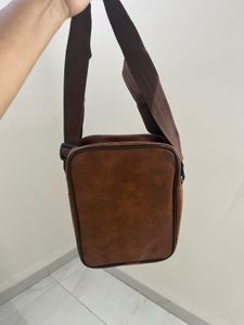Unisex Brown Crossbody Bag